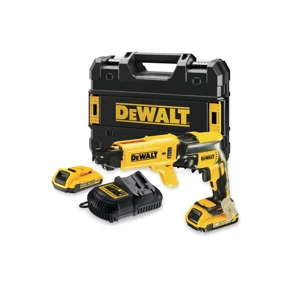 DeWalt DCF620D2K-GB 18V XR Li-Ion Brushless Collated Drywall Autofeed Screwdriver, 2 x 2.0AH Batteries, Charger & T-Stak Case