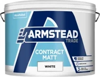 Armstead Trade Contract Matt Emulsion Paint White 10L